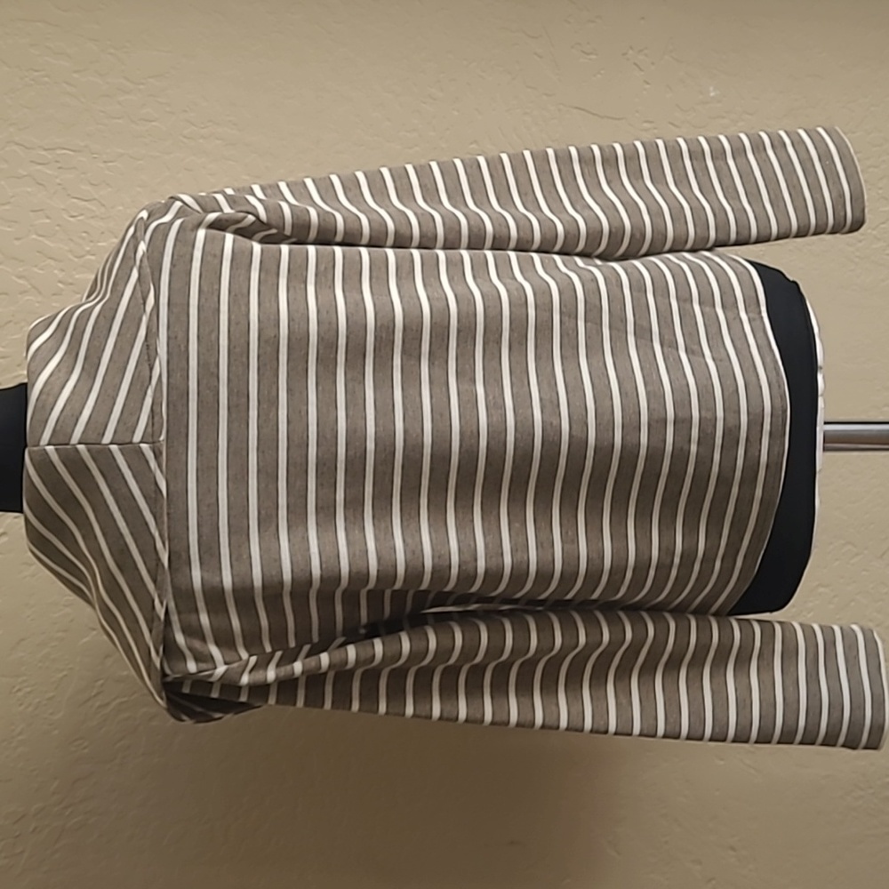 Striped Brown Mystree Women's Jacket Size Small - Picture 4 of 6